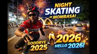 Skating Through Mombasa Streets to Welcome Happy New Year 2026 🛼🎆