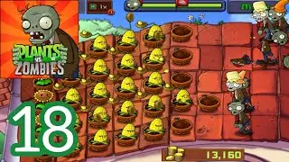 Plants Vs Zombie Геймплей Прохождение Часть 18 Крыша 3-4 (Android, iOS)