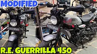 ROYAL ENFIELD GUERRILLA 450 ko laaye Muzaffarnagar se Loaded Modification karane | Gorilla Fog Light