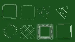 100 Best professional motion graphics elements | Green screen shape motion elements | DodlaVFX