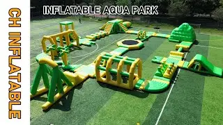 CH #inflatable #waterpark with #water #slide with #kids #adults for #outdoors #inflatablewaterpark