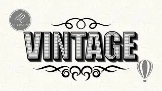 TUTORIAL completo para adicionar o estilo VINTAGE aos seus textos no CorelDRAW
