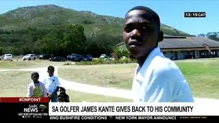 South African golfer James Kamte gives back to his community