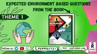 Environment Based Essay Questions || Checkmate Writing Section Book || CAPF Paper II2024-Test Series