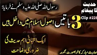 Hadees Message (228) | Chhoti Si Hadees Lekin Bohat Bada Paighaam