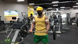 BFR Barbell curl - Blood flow restriction biceps exercise