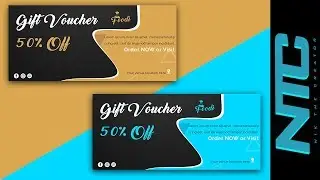 Gift Voucher Design Photoshop Tutorial || Photoshop || NTC || 2k19 ||