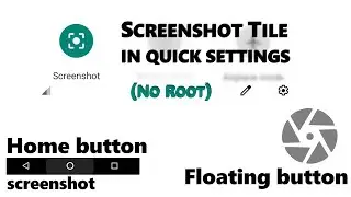 Android Screenshot Tile No Root
