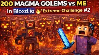 I Killed 200 Magma Golems in Bloxd.io… This Was INSANE 😱 | Challenge #2
