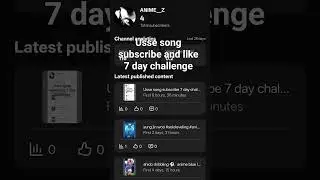 usse song subscribe and like 7 day challenge #mhaedit