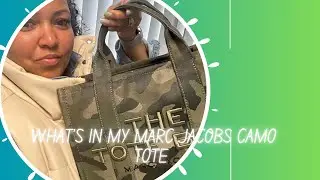 MARC JACOBS MEDIUM CAMO TOTE 🤎💚🖤
