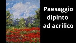 Come dipingere papaveri ad olio con la spatola #oilpainting #tutorial #painting
