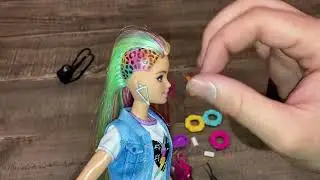 Barbie Leopard rainbow hair review￼