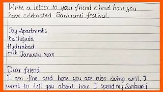Letter to Friend About Sankranti Celebration | @EssentialEssayWriting | Letter Writing in English