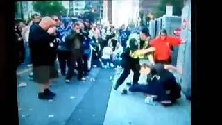 Funny protestor Fail , Portajohn fall, riot police fail