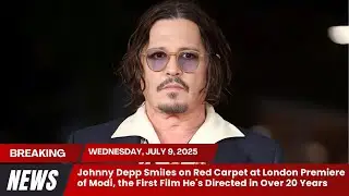 Johnny Depp Smiles on Red Carpet at London Premiere of Modi, the First Film He's Directed in Over 20