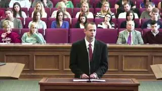 2012 Moot Court Competition: Justin Hedges on behalf of the petitioners