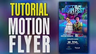 MOTION FLYER TUTORIAL | LIVE MUSIC | AFTER EFFECTS