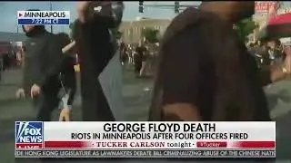 Fox News&rsquo; Mike Tobin gets caught in pepper spray being fired at Minneapolis protestors