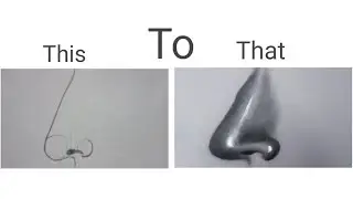 HOW TO MAKE HYPER REALISTIC NOSE👃👃👃👃 BY USING GRAPHITE PENCIL(HB). Artist-MALAYAJ SANGADE