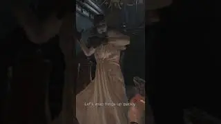 Lady Dimitrescu can't fit through the door in Resident Evil Village #shorts