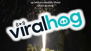 When They Accidentally Shoot off all the Fireworks at Once || ViralHog