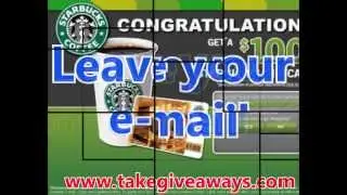 Starbucks gift card (giveaways) [get free] {proof}