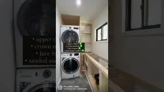 Day TWO of this laundry room transformation 🎉