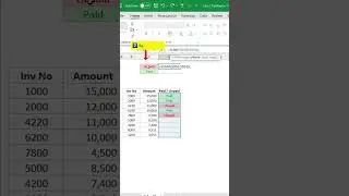 how to report  Paid vs Unpaid amounts in excel using #SUMIF Function #excel #excelshortcuts