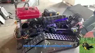 Самоходная, беспроводная, многофункциональная машина с бензиновым двигателем, соответствующим ста...