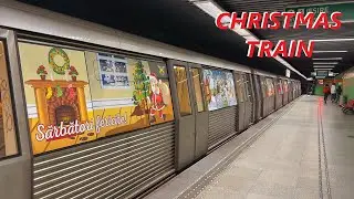 Bucharest Metro - The Christmas Train (Bombardier Movia 346 BM2 1016-2016 “Magnolia”) - 2025