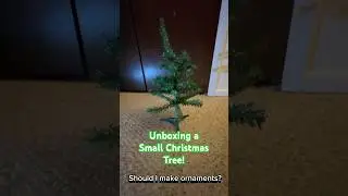 UNBOXING A SMALL CHRISTMAS TREE? 🎄
