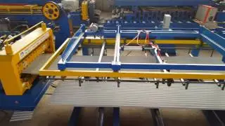 Auto Roofing Sheet Production Line With Auto Stacker For Us Customer