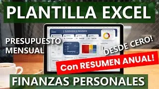 Plantilla Excel Finanzas: Presupuesto Mensual Con Resumen Anual Incluido