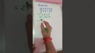 Simplify using laws of exponents