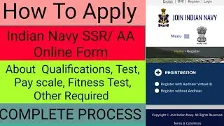 How To Apply Indian Navy SSR/ AA Online Form 2020।। About Navy Full Details ।।Apply Navy।।