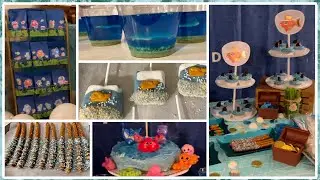 MESA DE POSTRES: TEMÁTICA FONDO DEL MAR!