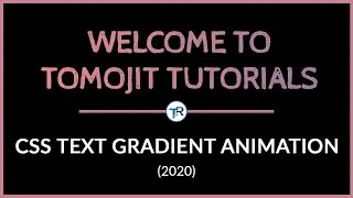 HOW TO MAKE TEXT GRADIENT ANIMATION USING CSS (2020)