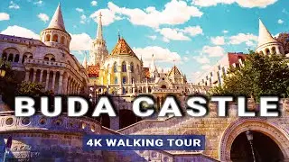 BUDA CASTLE | Budapest, Hungary 🇭🇺 Walking Video [4K/60fps UHD, Captions, Immersive Binaural Sound]