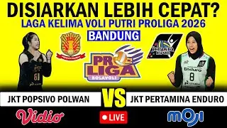 🟠 LIVE TV NASIONAL | JKT Pertamina Enduro vs Popsivo Polwan | Proliga 2026 | Megawati Hangestri
