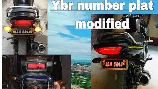 Vlog # 6 Yamaha ybr 125 ESD number plat modified/YBR official Chanel/home made