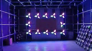 3*60W Maple Leaves Rotate Retro Stage Lights Portman Retro Lights Maple Leaf Background Retro Light