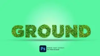 How to Create Grass Text Effect in Adobe Photoshop | Grass Texture | Easy & Quick