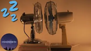 Opposing facing fans on high speed - Fan sound for sleeping - Black Screen