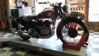 1939 Matchless Model X, starting instructions, Sinless Cycles