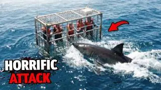 Great White Shark Attacks 5 Tourists Inside Cage on December 6th, 2025
