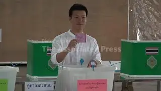 Leaders of Thailand's major political parties cast votes in election