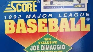 Throwback Thursday Rip: 1992 Score Baseball Wax Pack!
