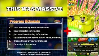 WAS DAIMA WORTH THE WAIT!? ALL INFORMATION ON 11 YEAR ANNIVERSARY! + DUU IS INSANE (Dokkan Battle) 