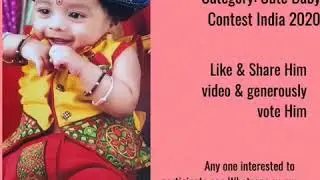 Cute Baby Contest india 2020.